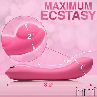 Extreme-G Inflating G-Spot Silicone Vibrator - Pink