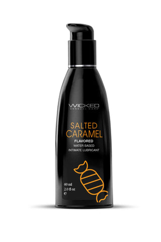 Aqua Salted Caramel Flavored Water Based Intimate Lubricant - 2 Fl. Oz. WS-90322