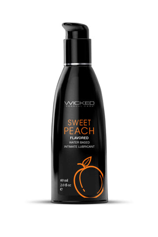 Aqua Sweet Peach Flavored Water Based Intimate Lubricant - 2 Fl. Oz. WS-90382